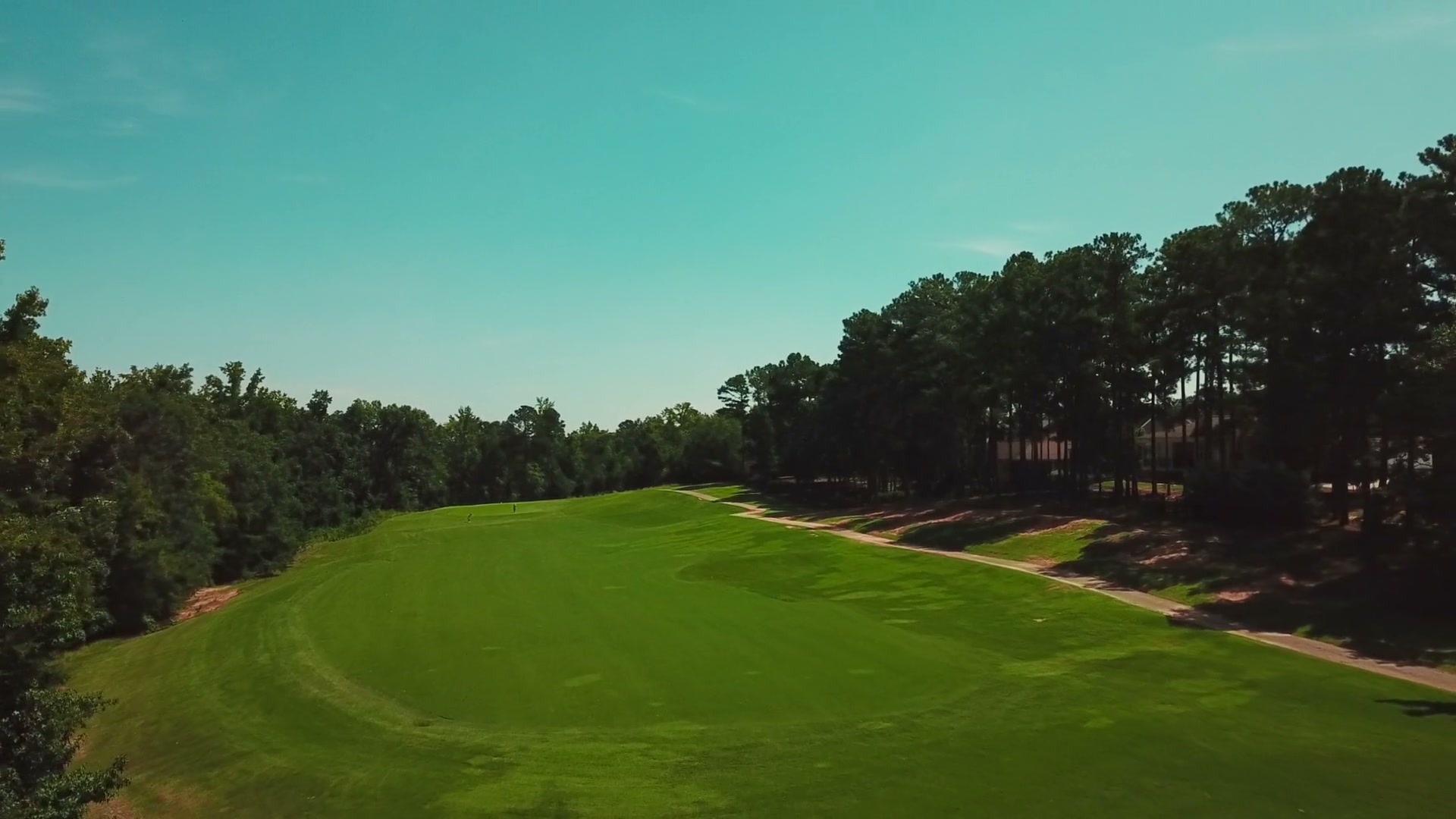 A fairway framed by summer pines at Bartram Trail